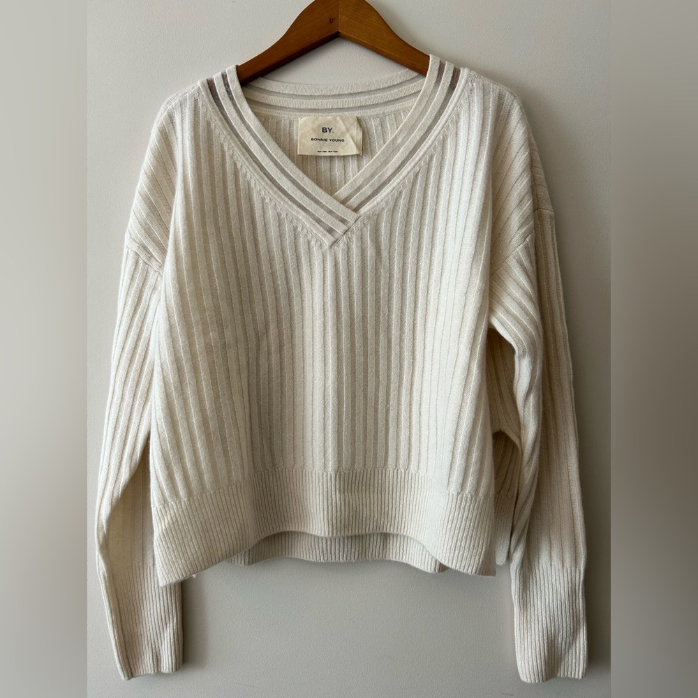 BY. Bonnie Young. Cashmere Seater. (Worn 1x) size P but will fit SM.